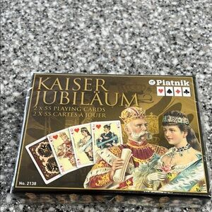 Piatnik Kaiser Jubiläum Playing Cards
Brand new sealed in the packaging